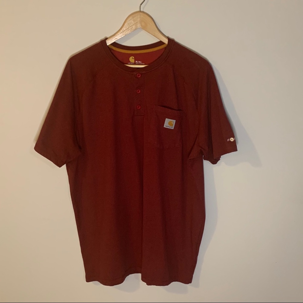 Carhartt Relaxed Fit Short Sleeve Shirt Men X Large Tall